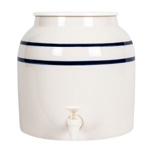 Ceramic Spring Water Dispenser Double Blue Stripe